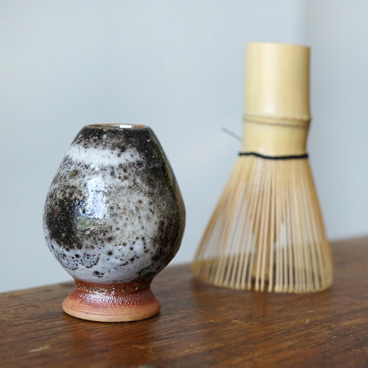 Handcrafted Shino Glaze Matcha Whisk Holder