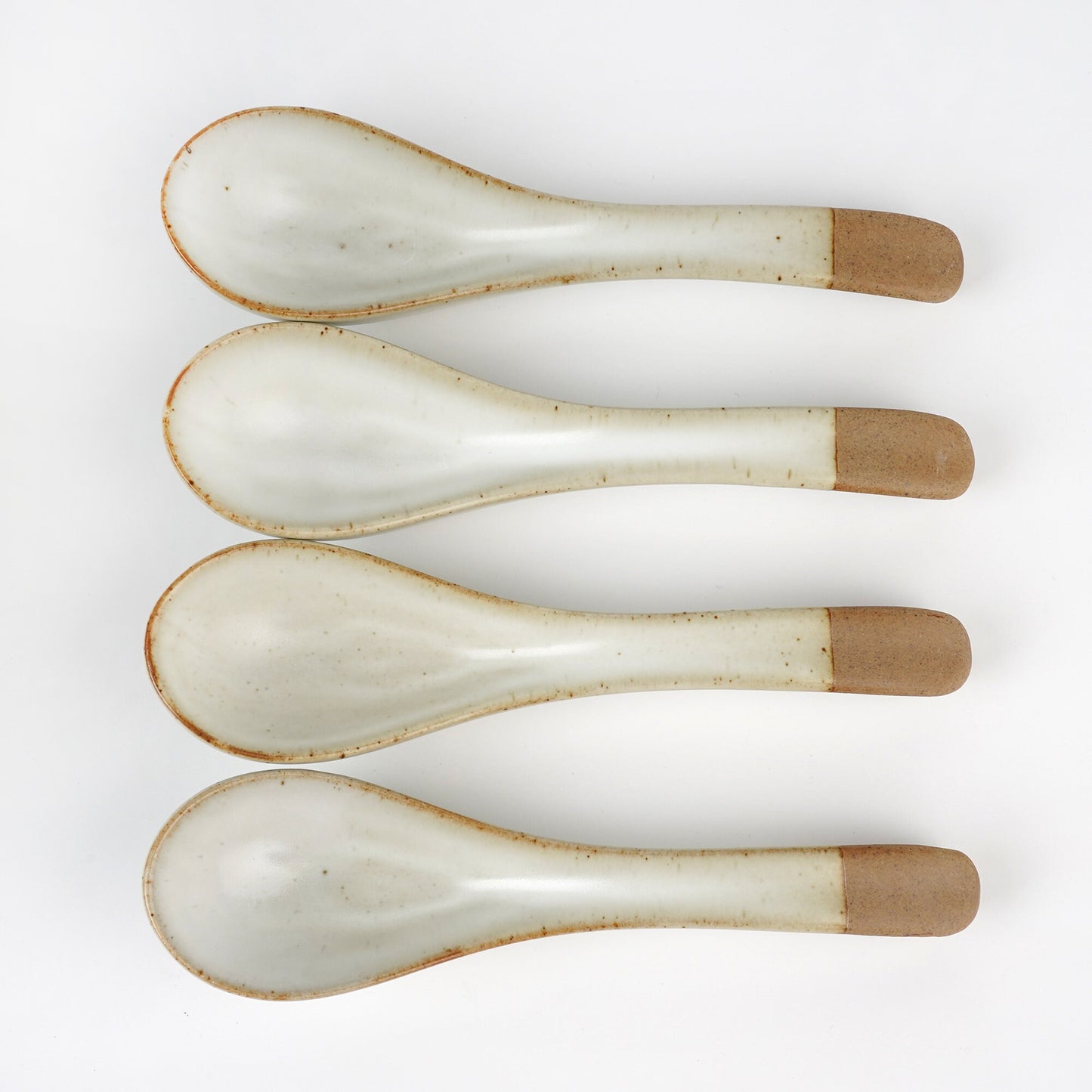 white Ceramic Spoons