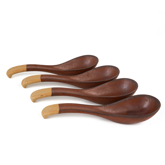 Brown Ceramic Spoons