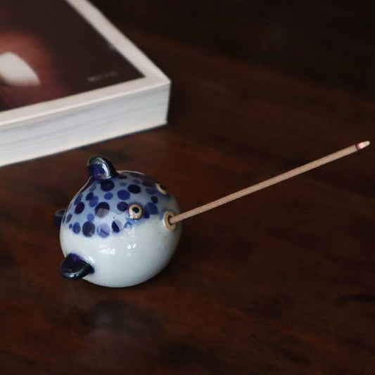 Handmade cute little fish incense holder