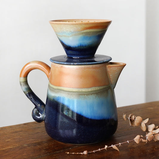 Blue Ceramic Pour Over