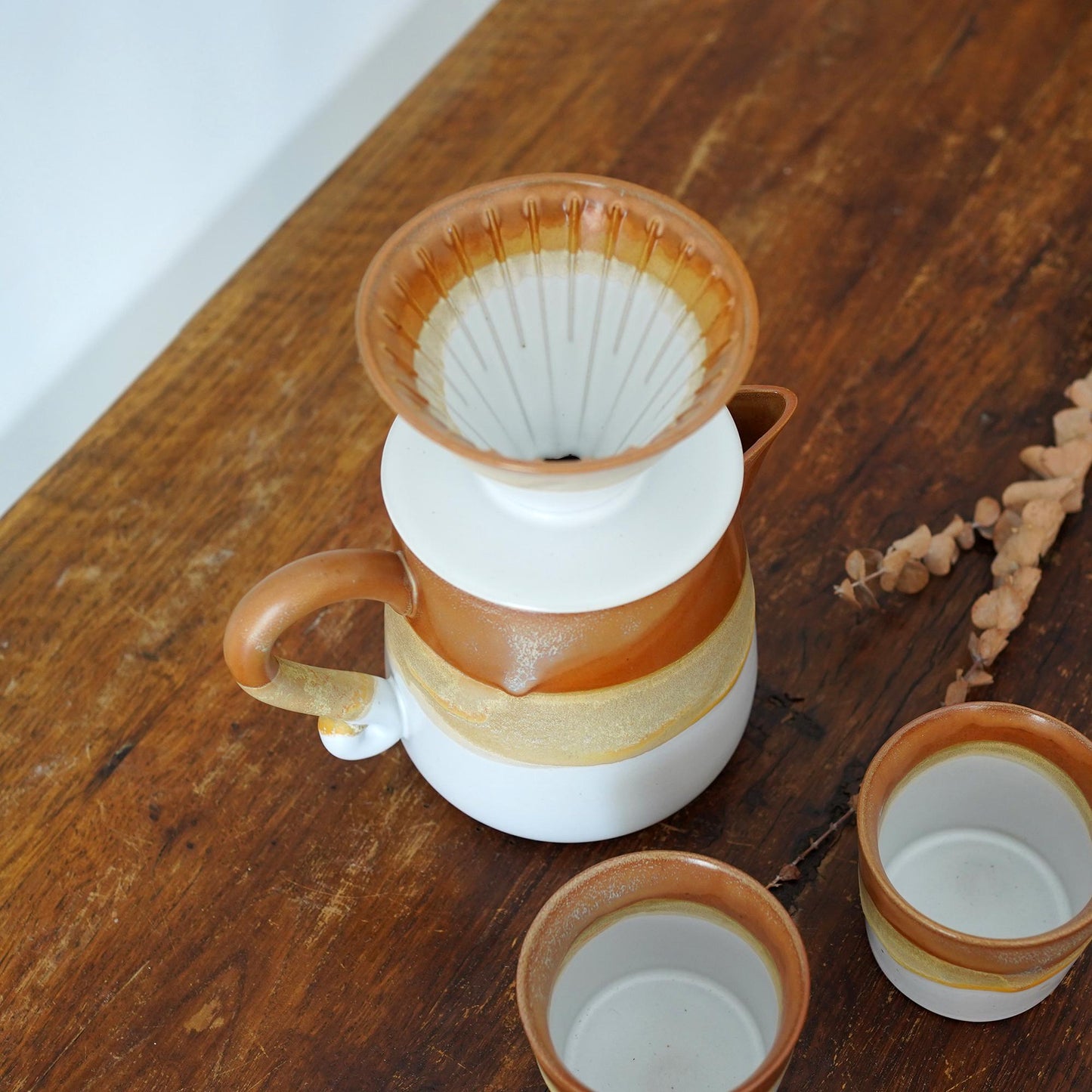White Ceramic Pour Over