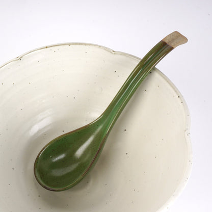 Green Asian Soup Spoon