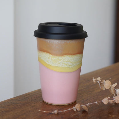 Travel Mug with Silicone Snap Lid
