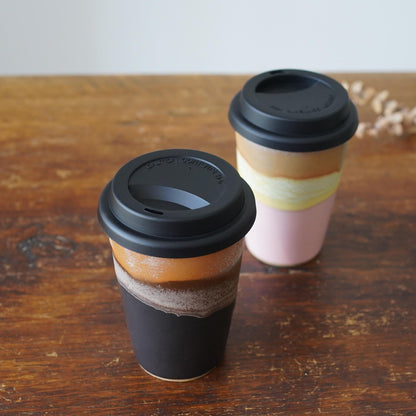 Travel Mug with Silicone Snap Lid