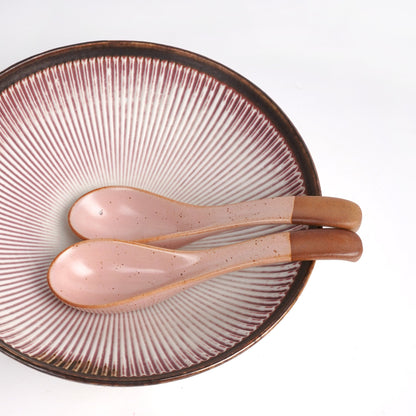 Pink Ceramic Ramen spoon