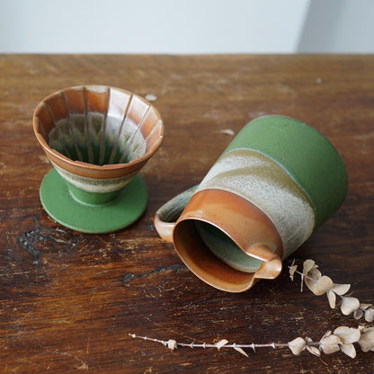Green Pour Over Coffee Maker Set