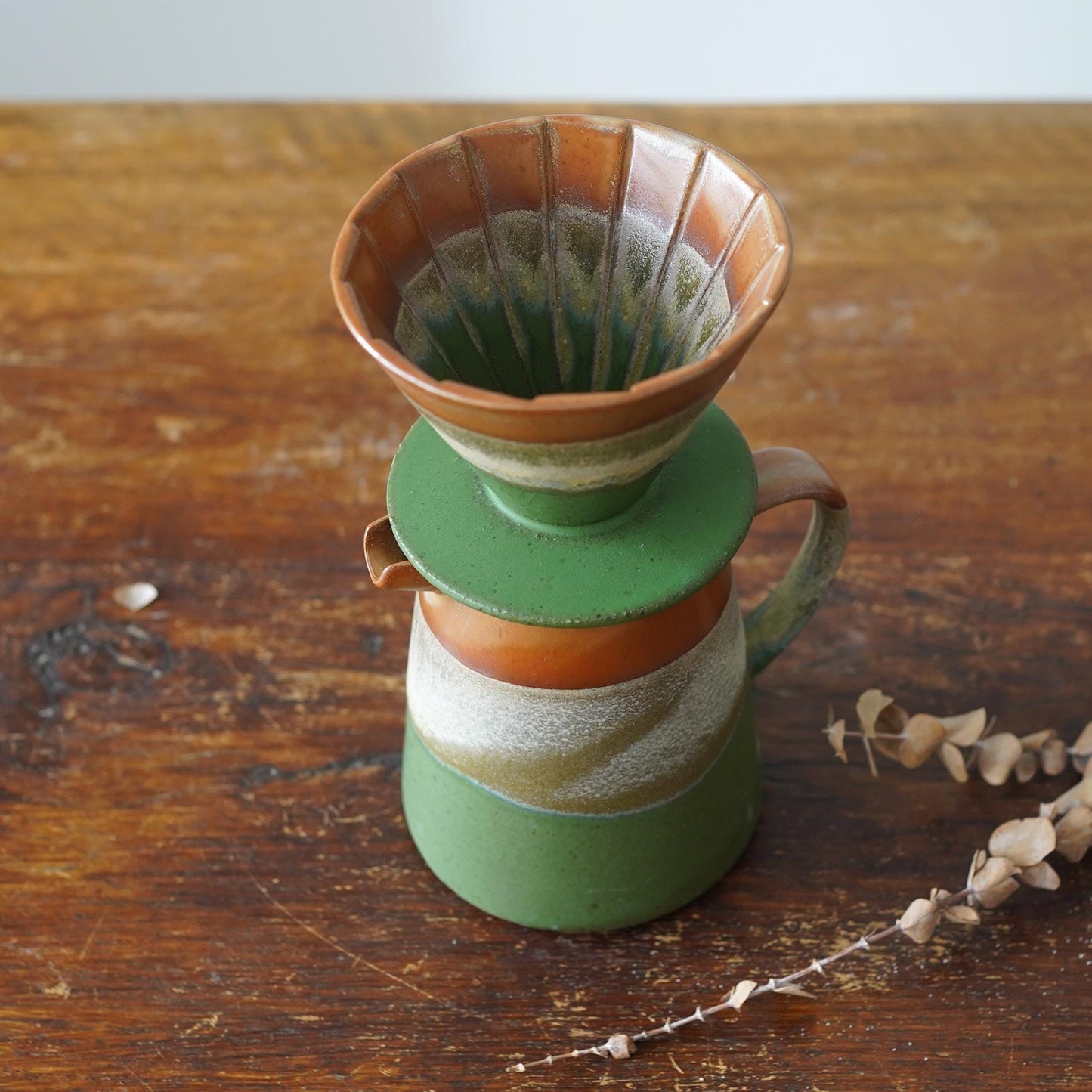 Green Pour Over Coffee Maker Set