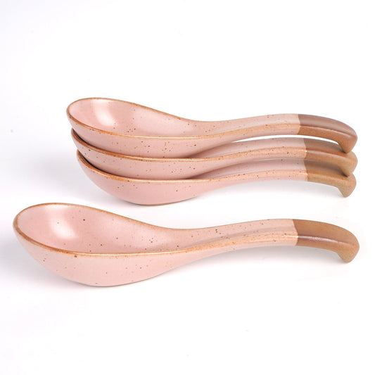 Ceramic Ramen spoon- Pink Spoon