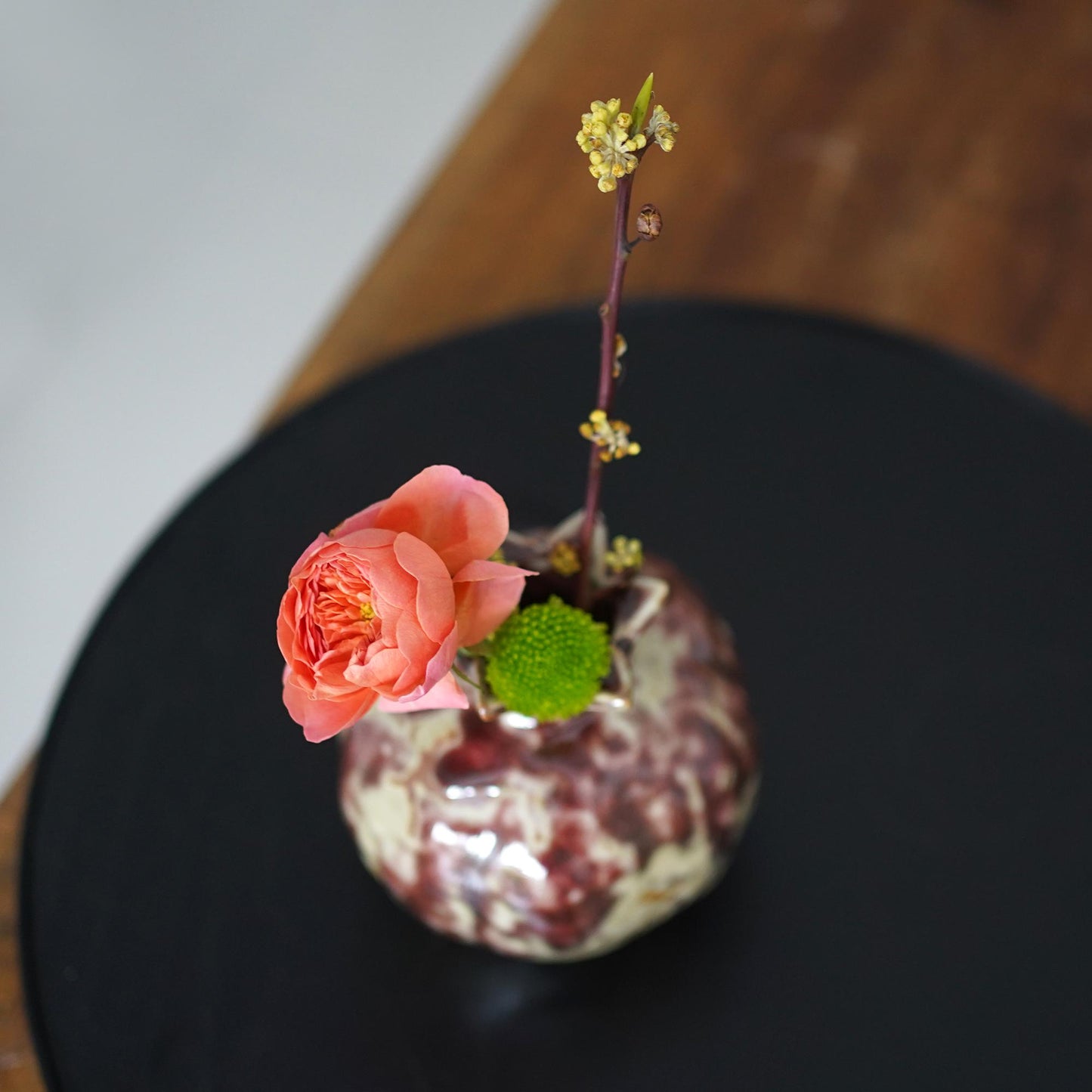 Handmade Red Pomegranate Vase