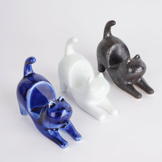 Ceramic Cat cell phone holder