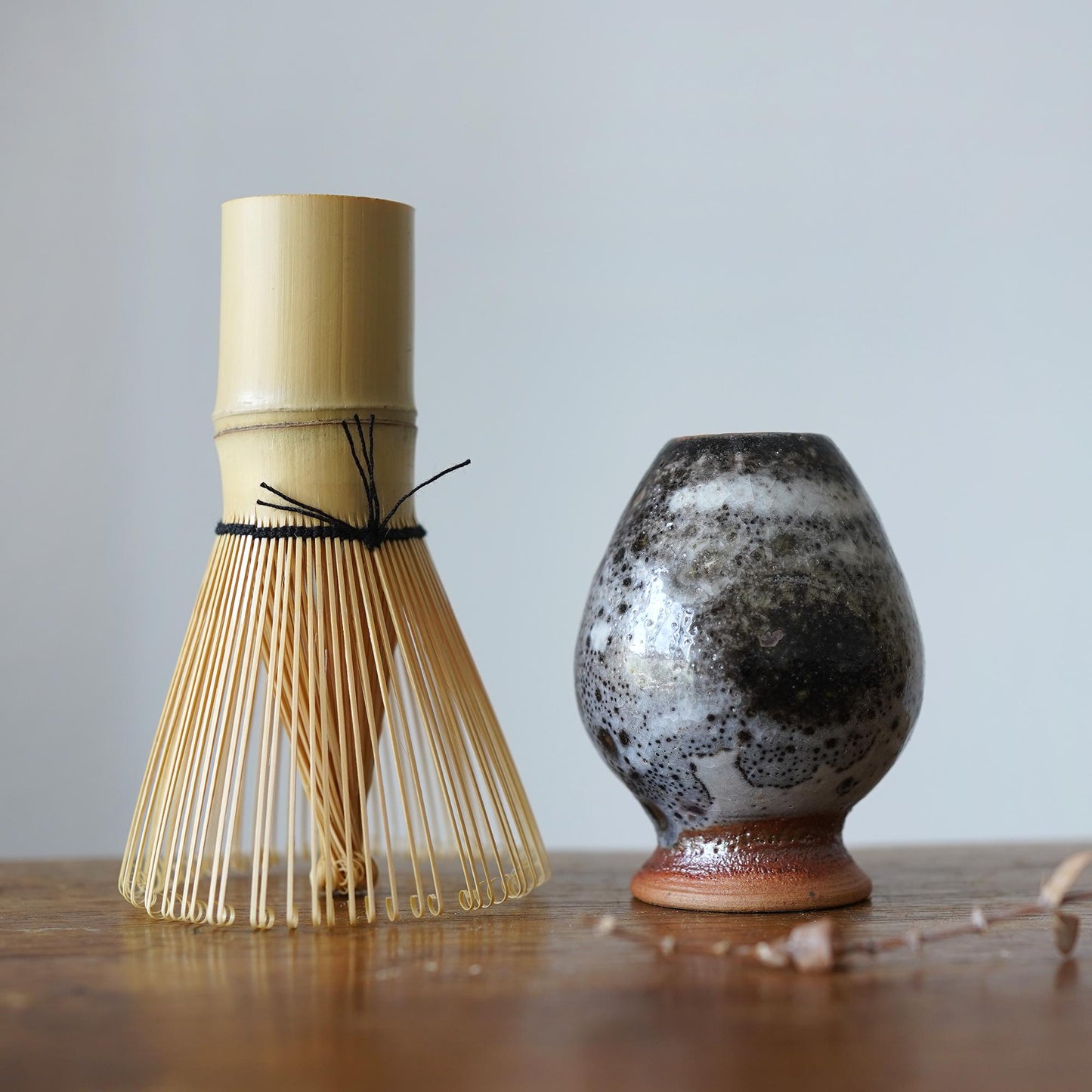 Handcrafted Shino Glaze Matcha Whisk Holder