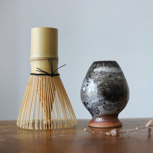 Handcrafted Shino Glaze Matcha Whisk Holder