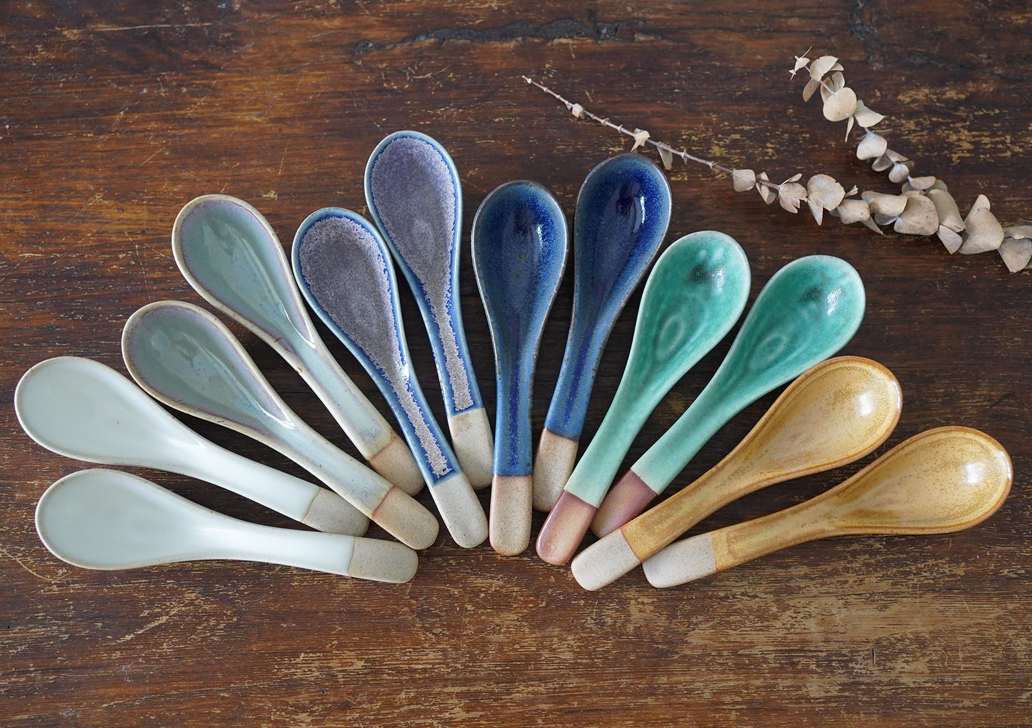 Handmade Ceramic Soup Spoons
