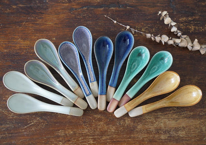 Handmade Ceramic Soup Spoons