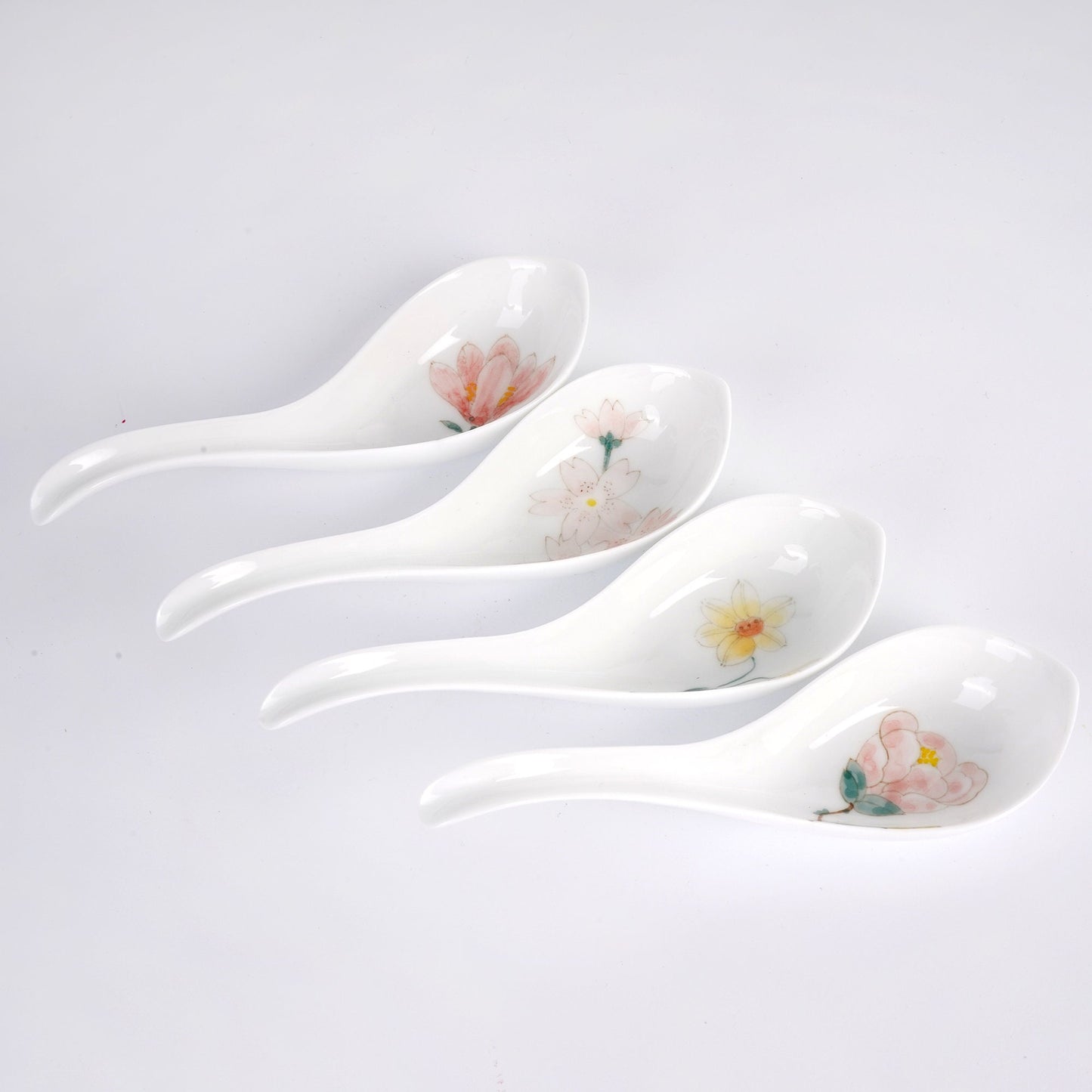 Floral ceramic Spoons