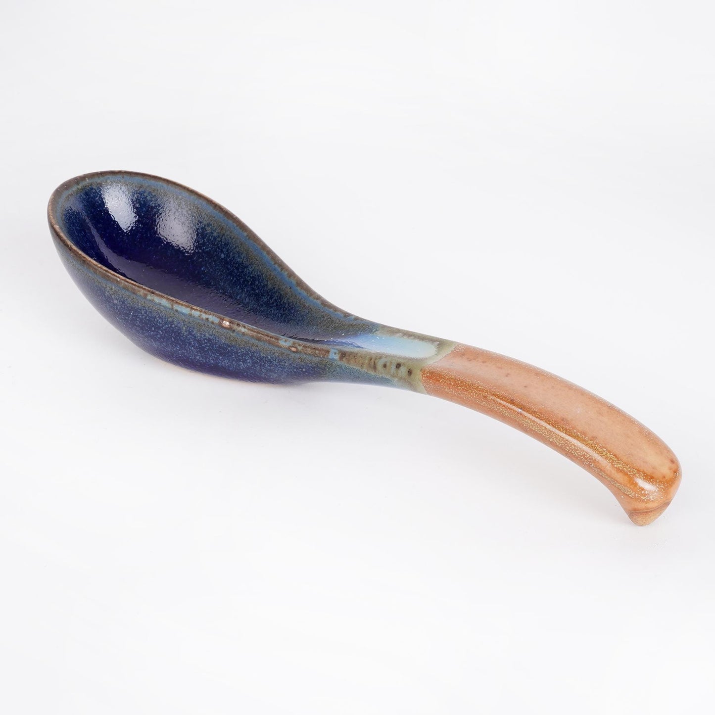 Blue and brown Ramen Spoon