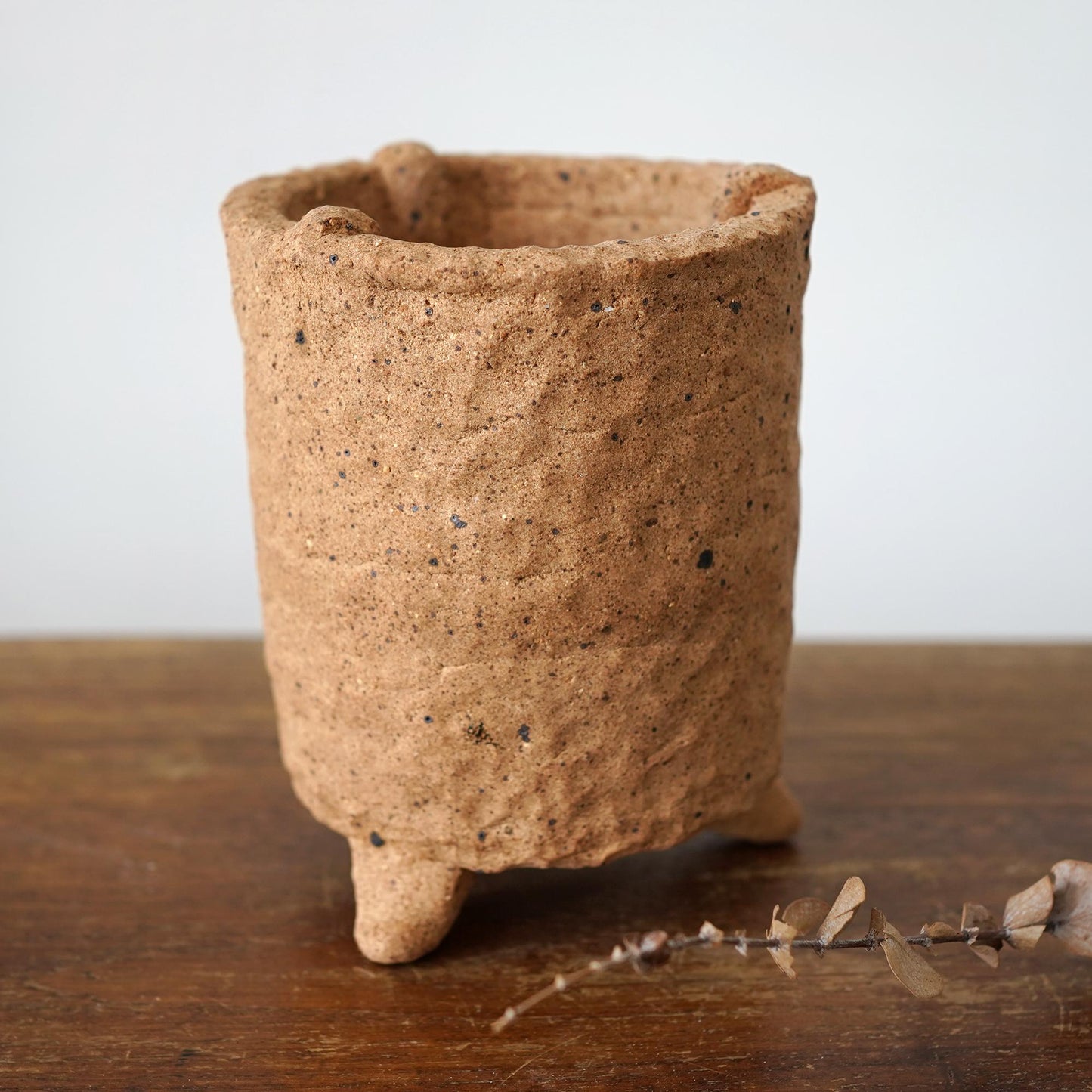 Rustic charcoal stove with Teapot