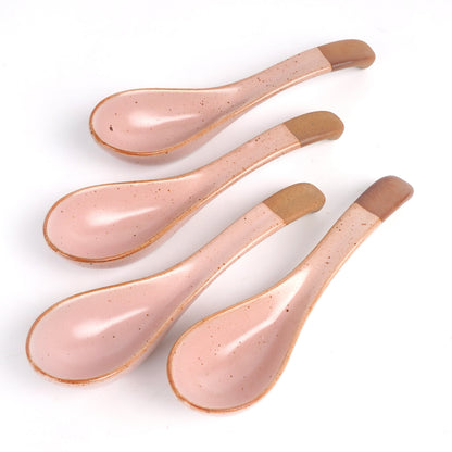 Pink Ceramic Ramen spoon