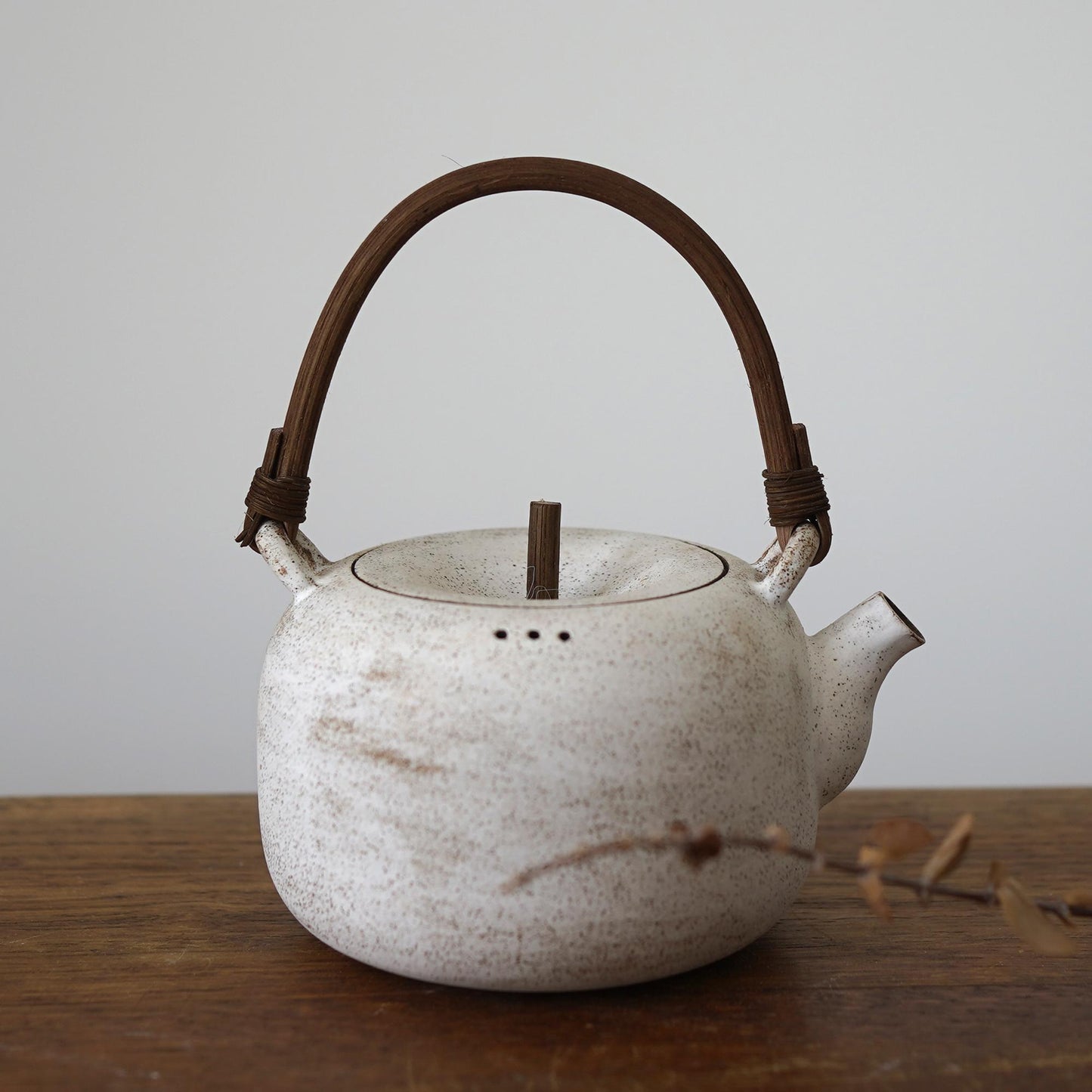 Rustic charcoal stove with Teapot