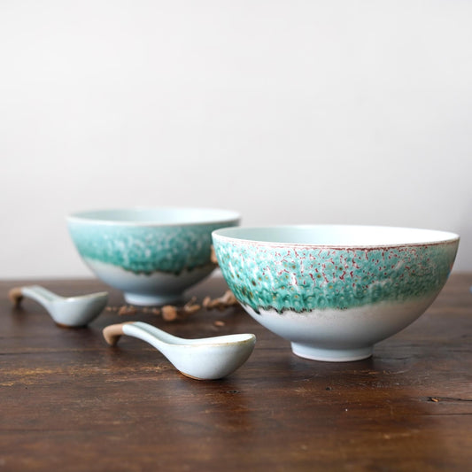 33Oz Ceramic Ramen Bowl with spoon