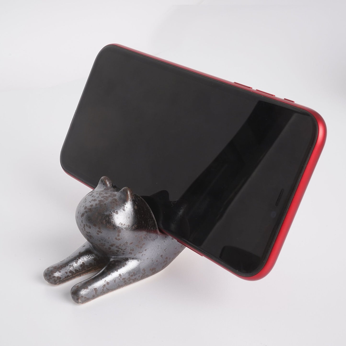 Ceramic Cat cell phone holder