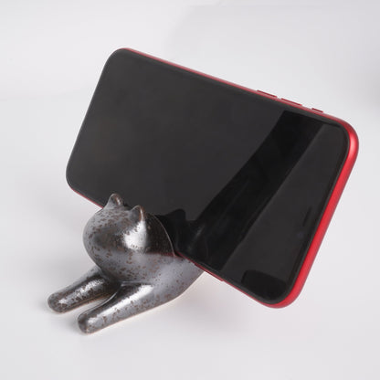 Ceramic Cat cell phone holder