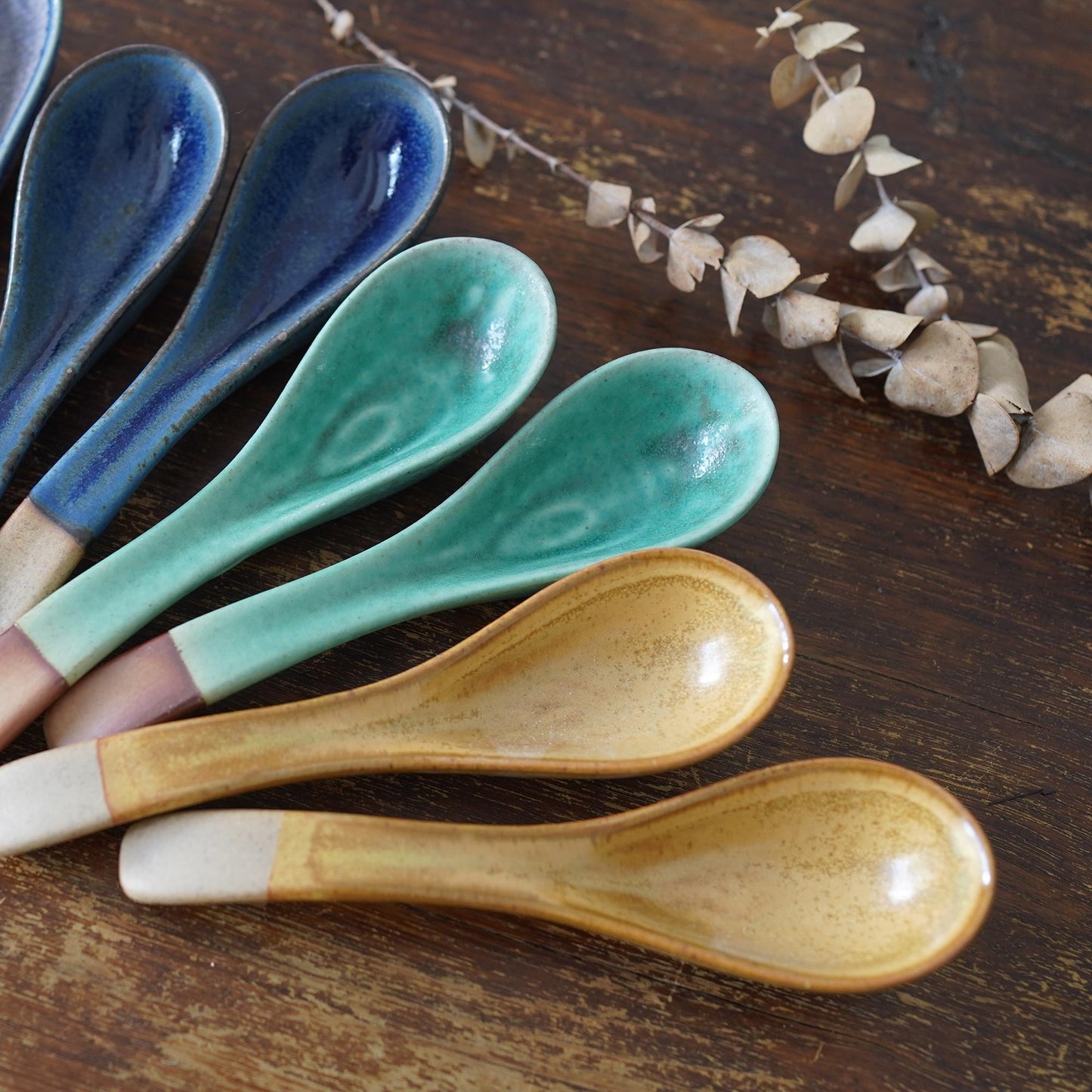 Handmade Ceramic Soup Spoons