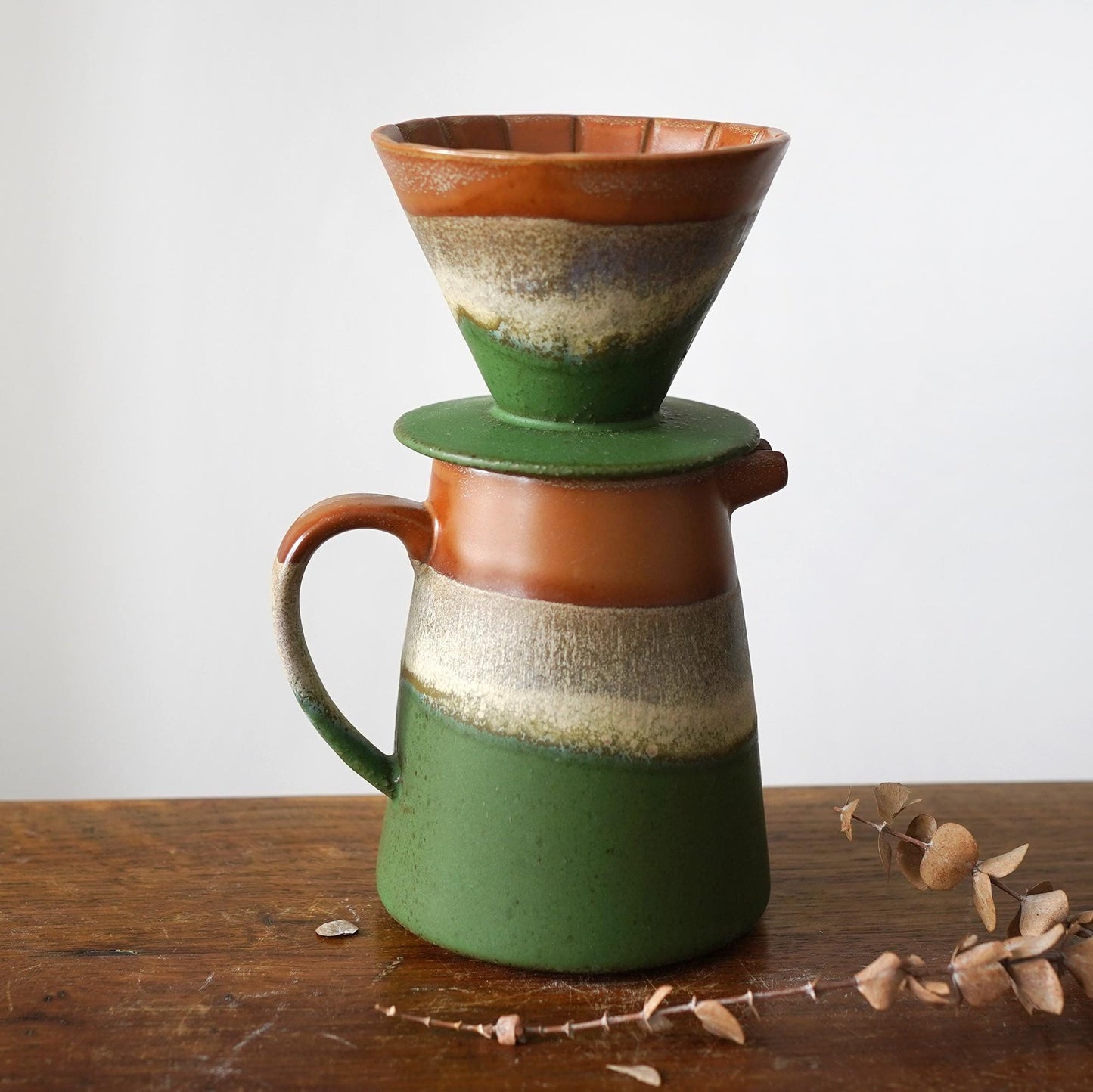 Green Pour Over Coffee Maker Set