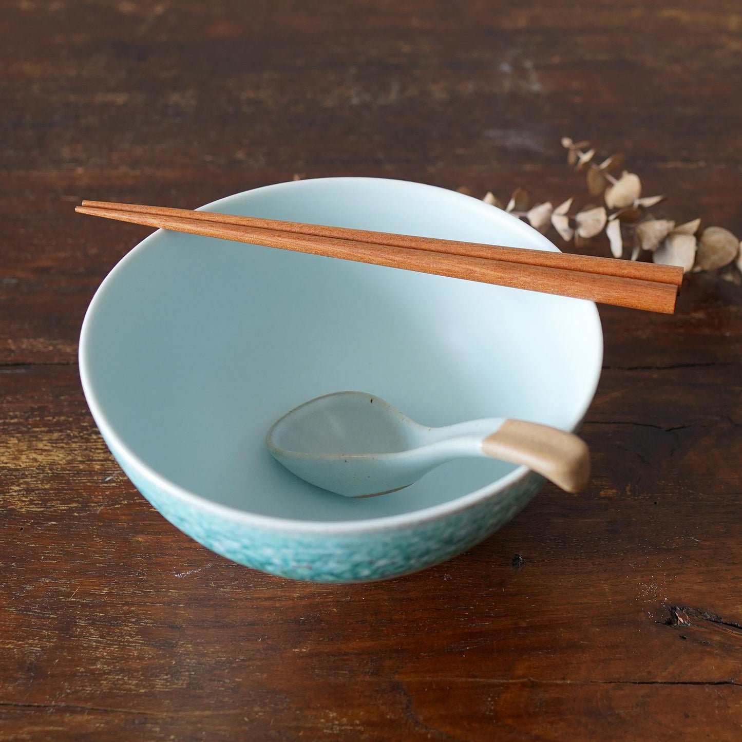 33Oz Ceramic Ramen Bowl with spoon