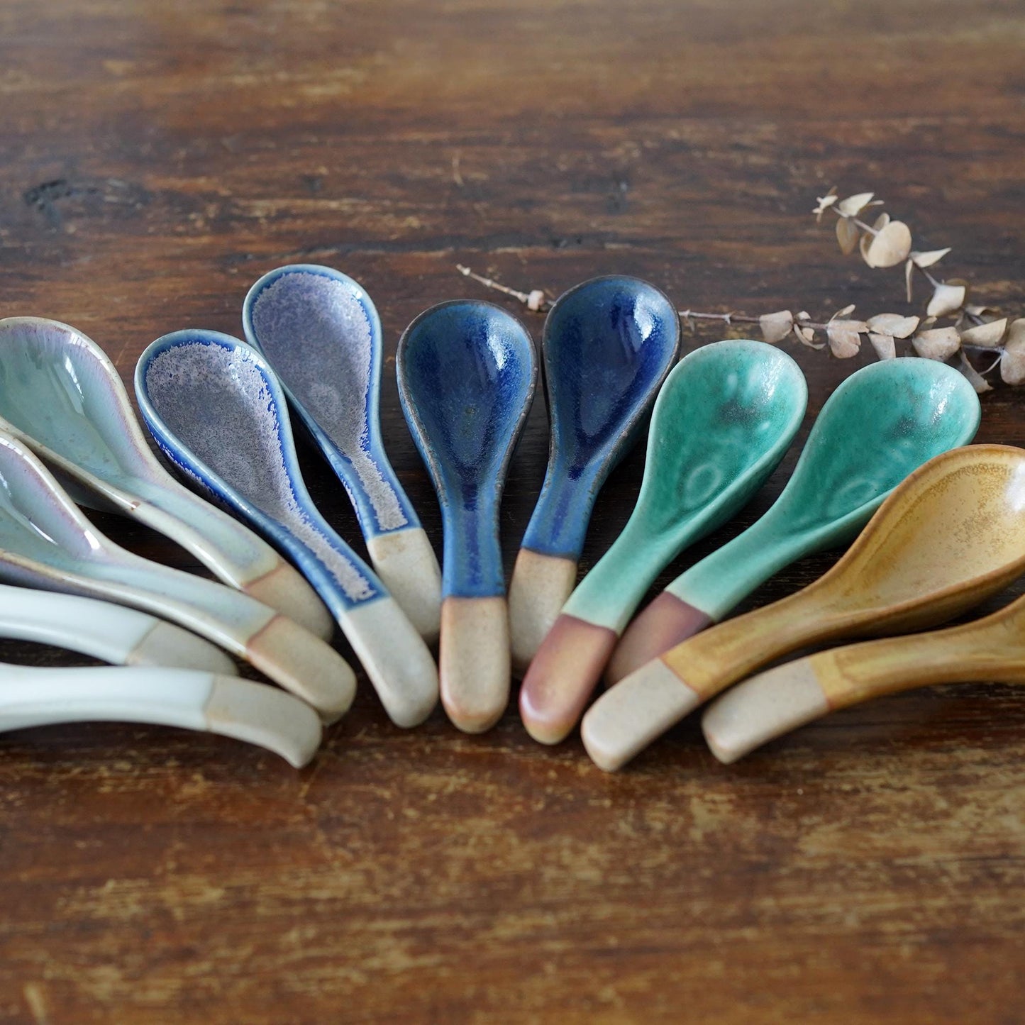 Handmade Ceramic Soup Spoons