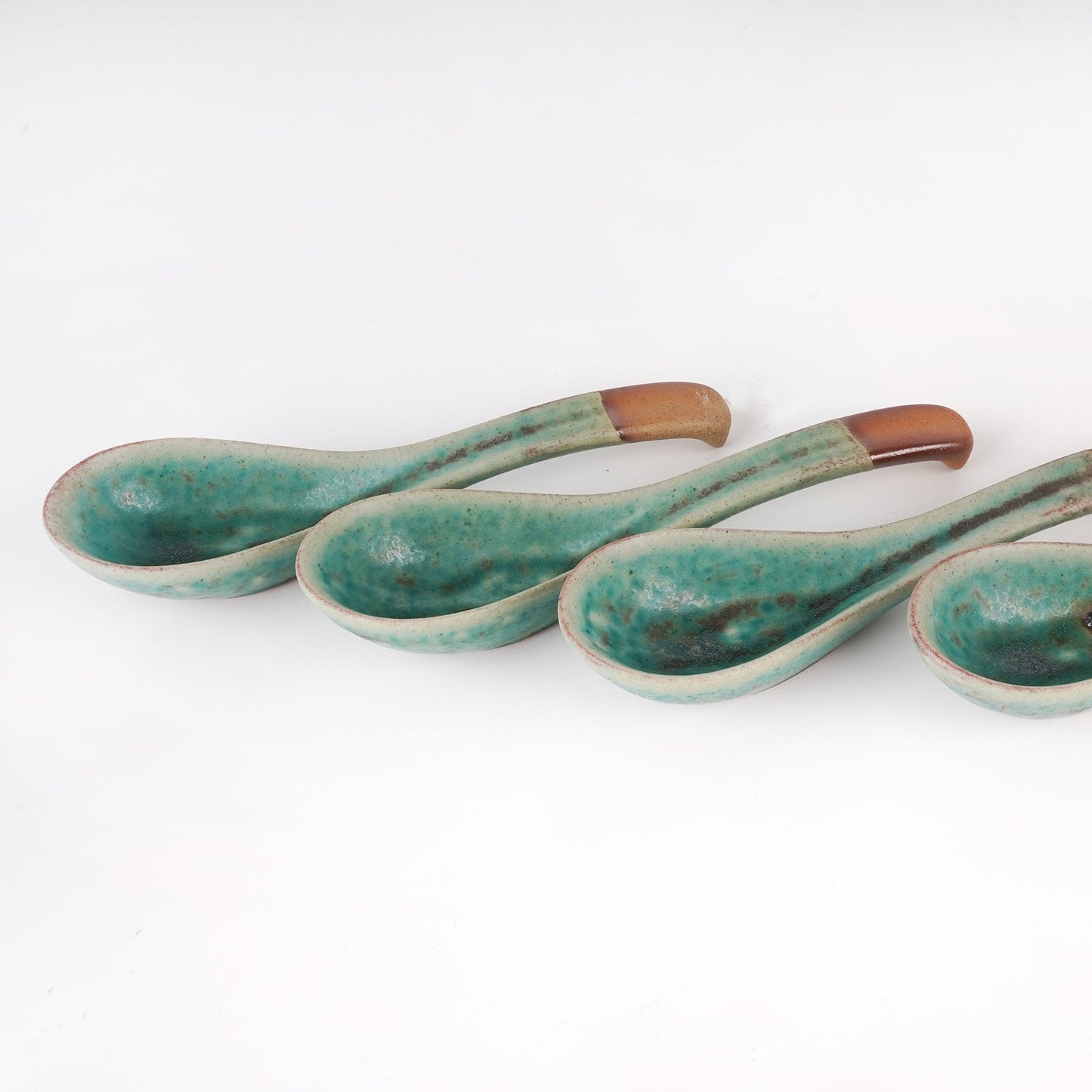 Soup Spoon /Turquoise Ceramic Spoons