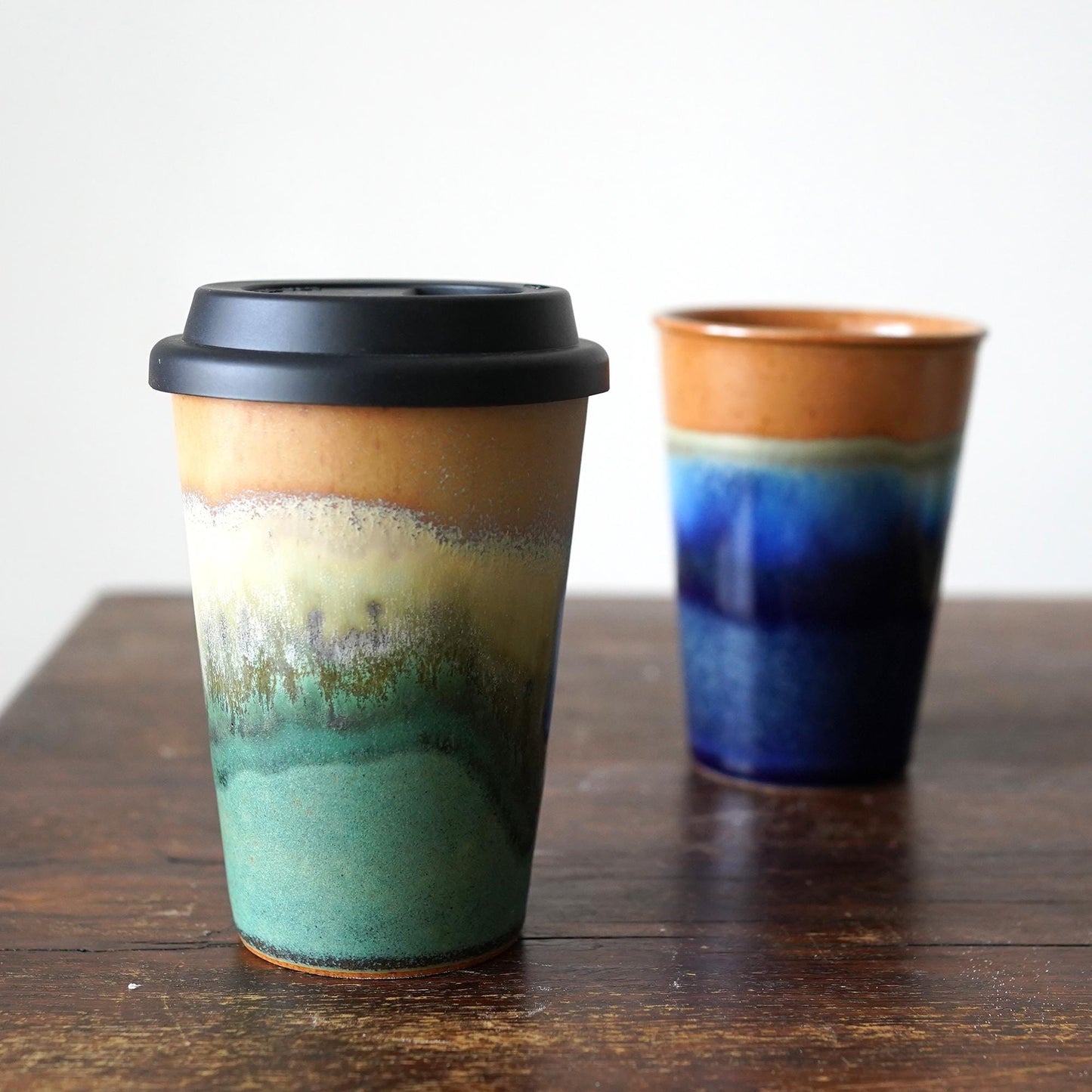 Travel Mug with Silicone Snap Lid