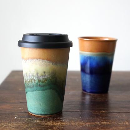 Travel Mug with Silicone Snap Lid