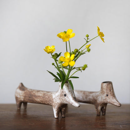Handmade Dachshund Bud Vase