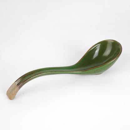 Green Asian Soup Spoon