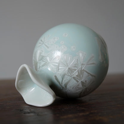 Crystalline Ceramic Vase