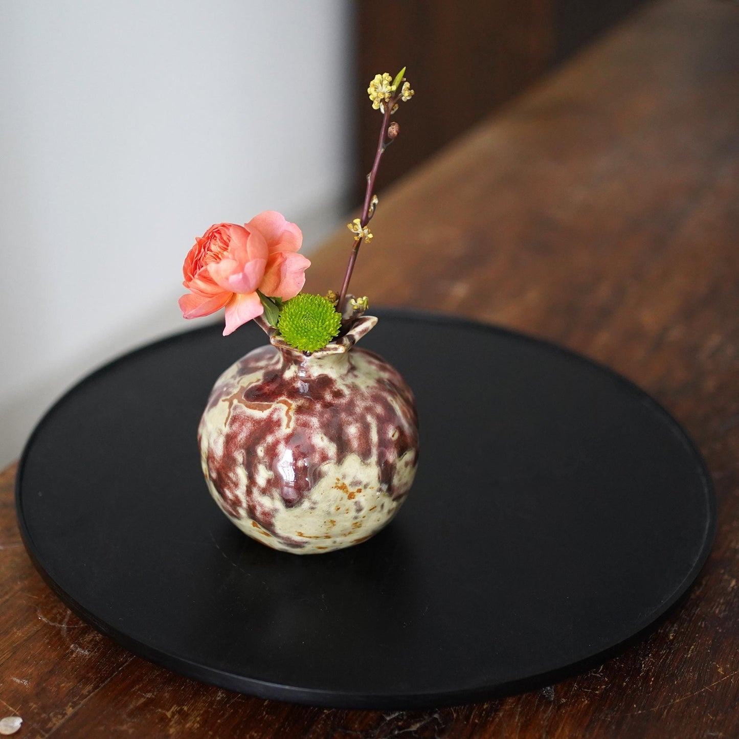 Handmade Red Pomegranate Vase
