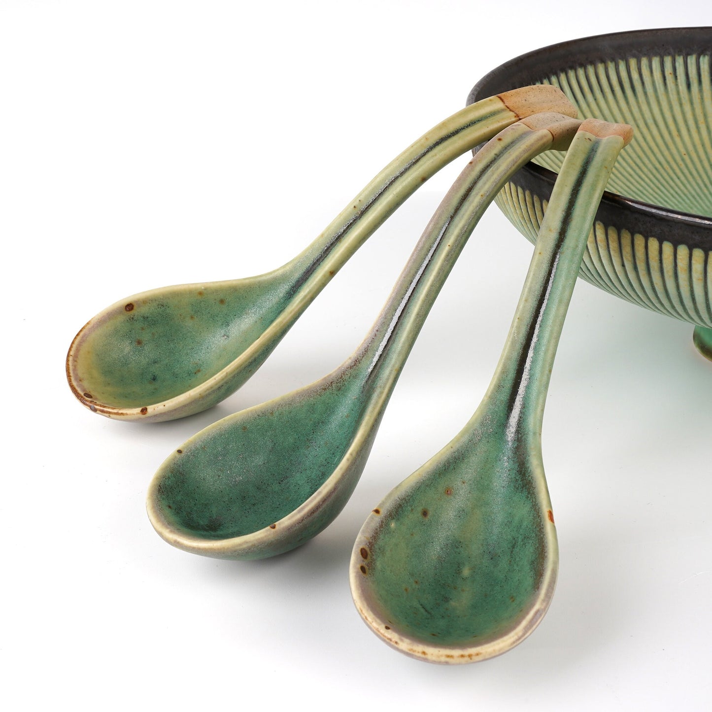 Green Long Handle Spoon