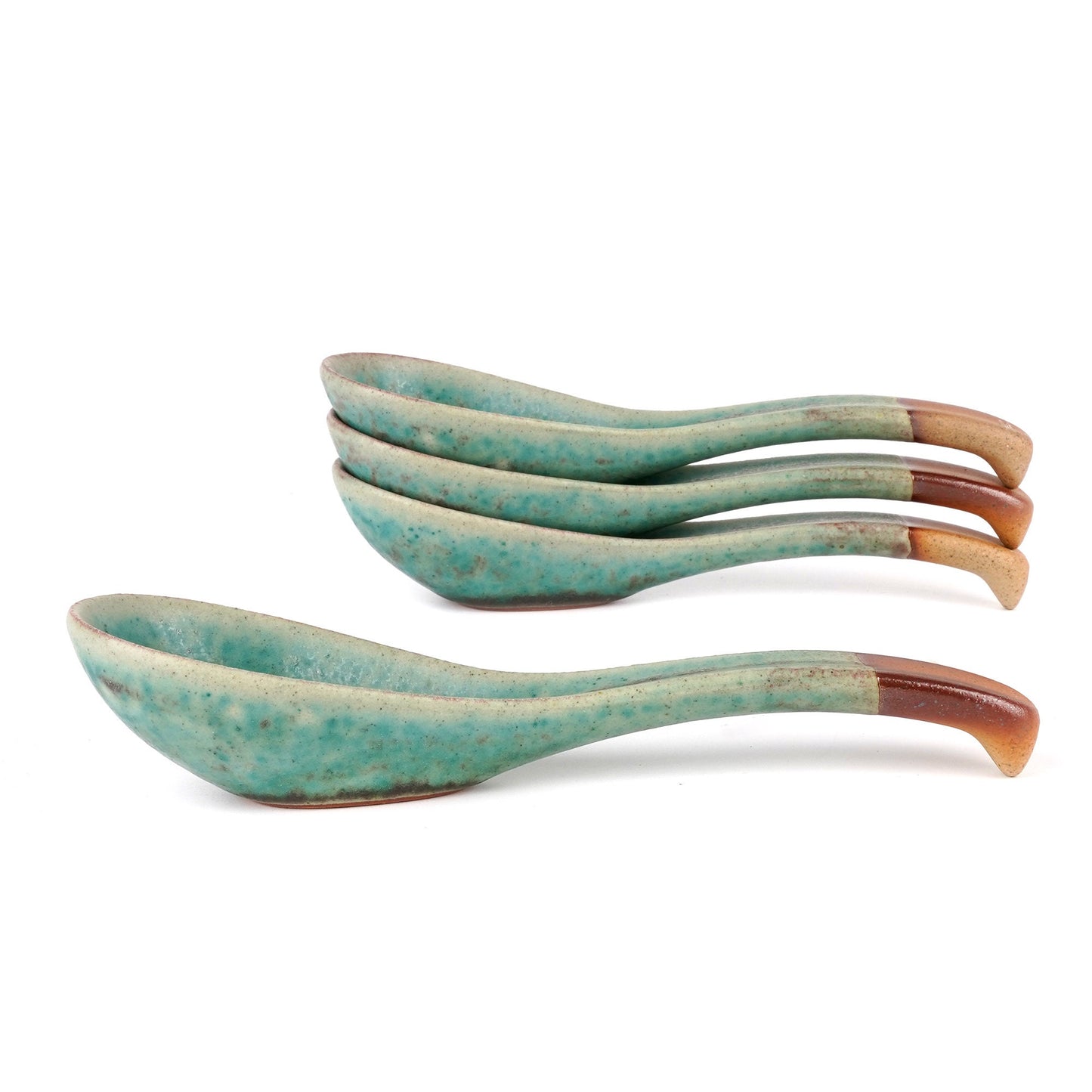 Soup Spoon /Turquoise Ceramic Spoons