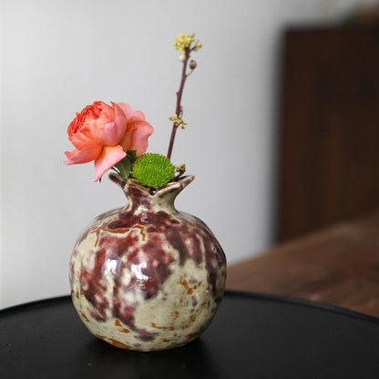 Handmade Red Pomegranate Vase