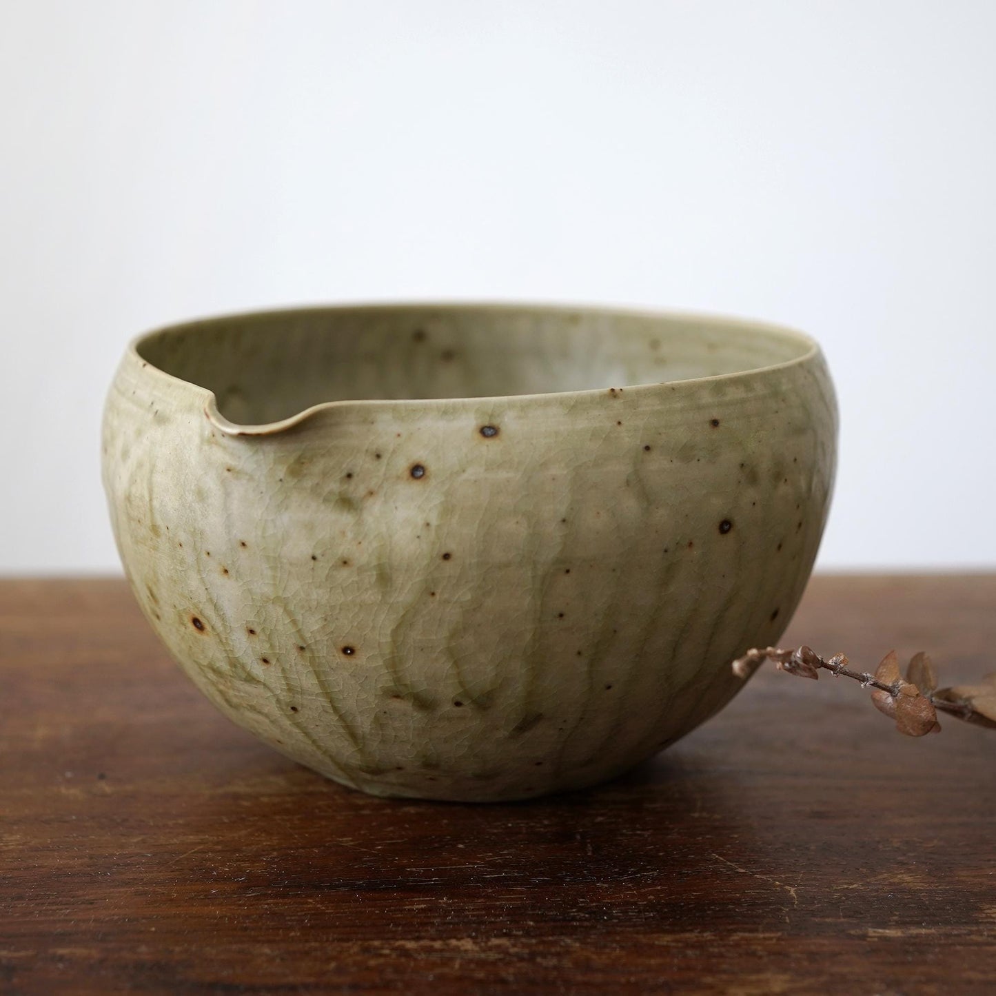Pottery matcha bowl set