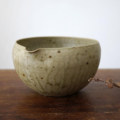 Pottery matcha bowl set