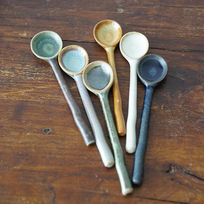 Small ceramic spoons