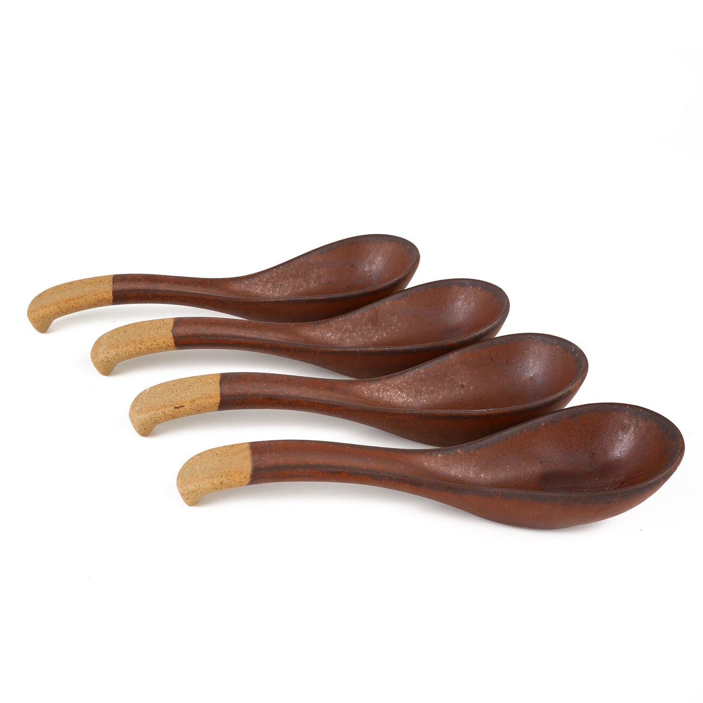 Brown Ceramic Spoons
