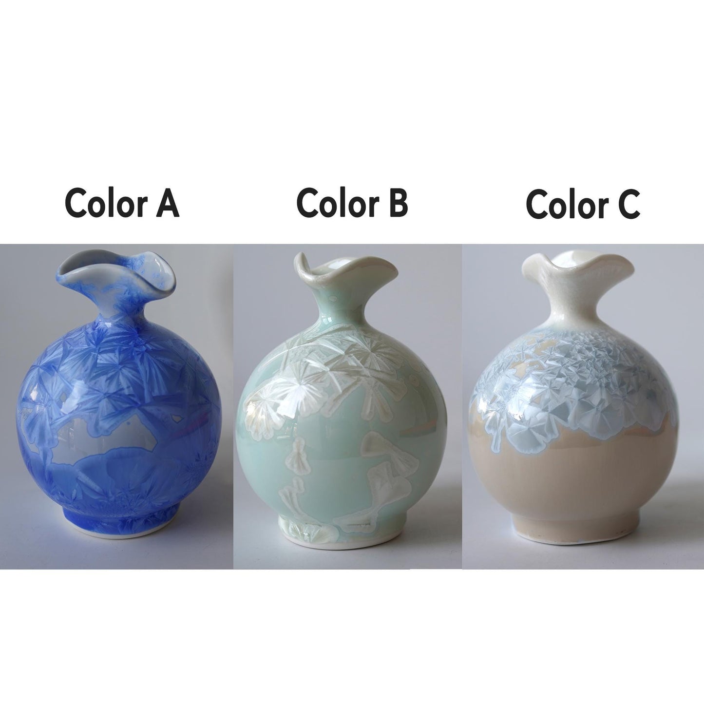 Crystalline Ceramic Vase