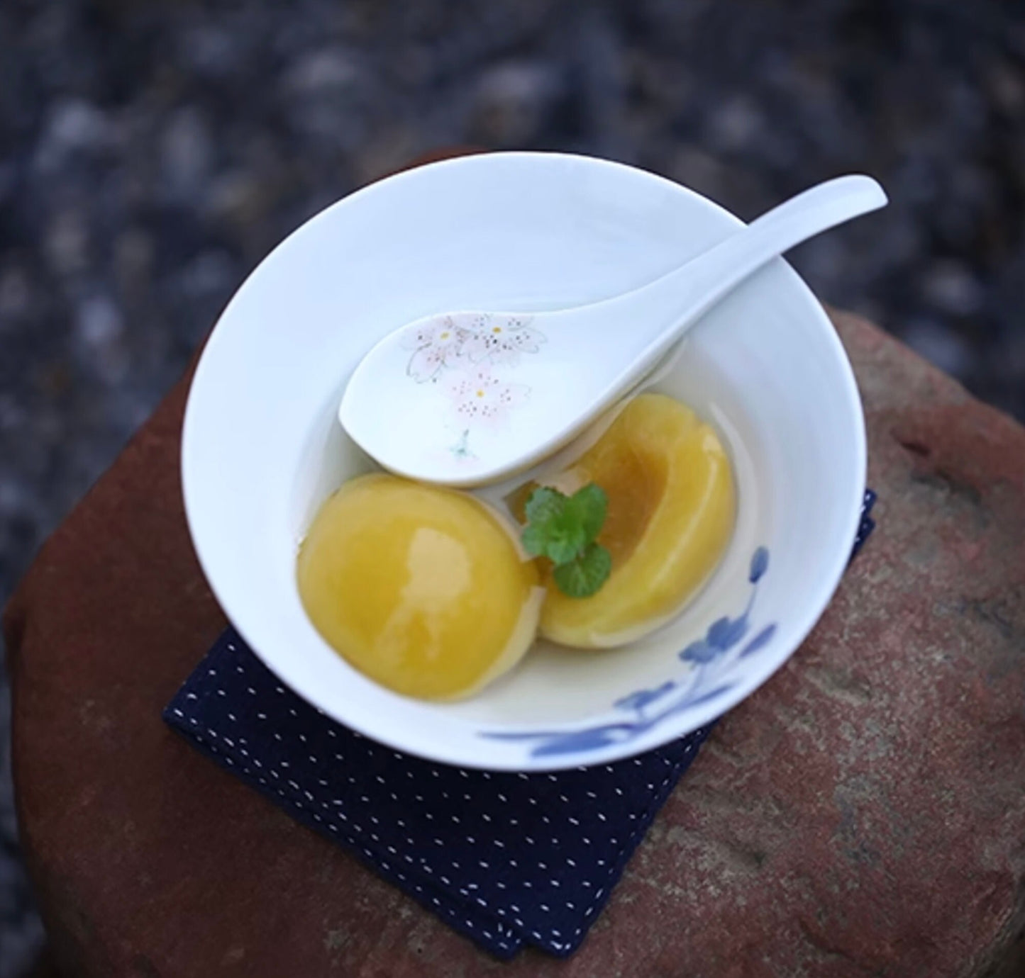 Floral ceramic Spoons