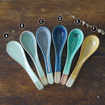 Handmade Ceramic Soup Spoons