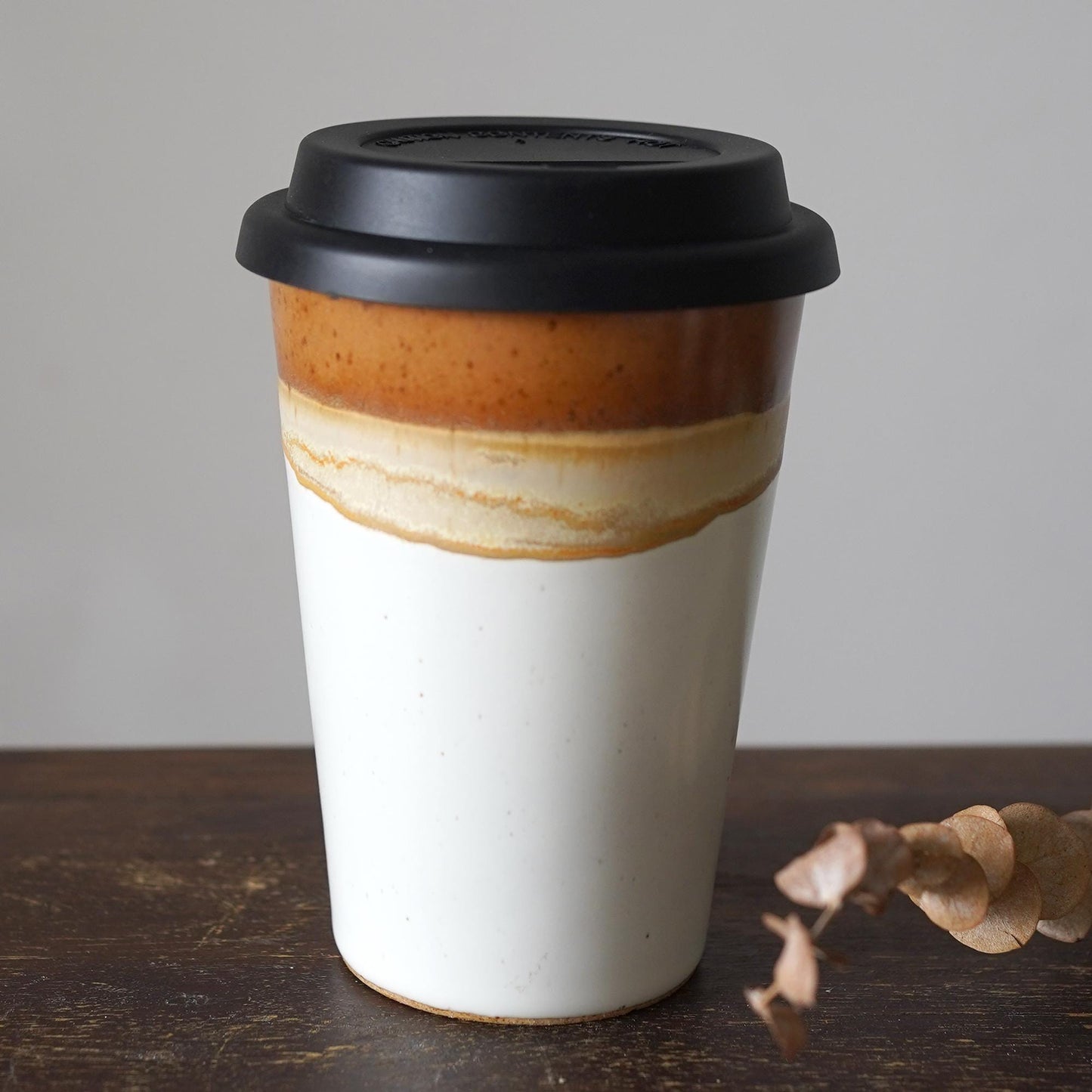 Travel Mug with Silicone Snap Lid