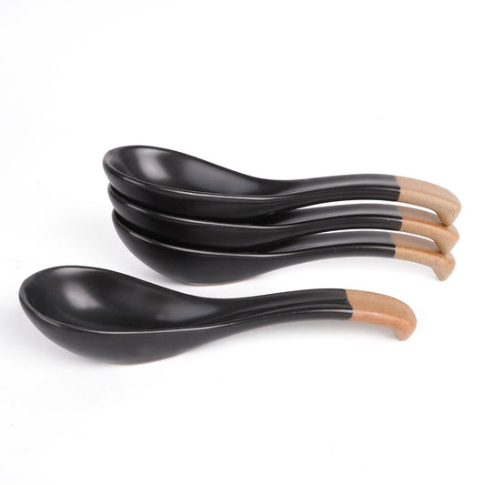 ceramic soup spoon
ceramic ramen spoon
